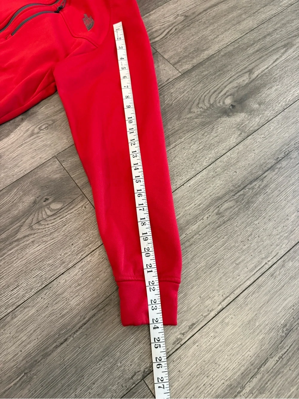 The North Face Red Full Zip Fleece Men’s Size: Small Fleece Jacket